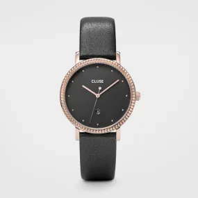 Le Couronnement Leather Dark Grey, Rose Gold Colour