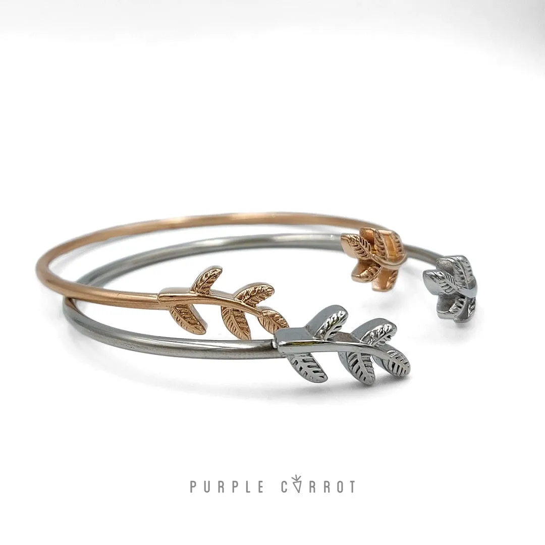 Leaf Cuff Bangle