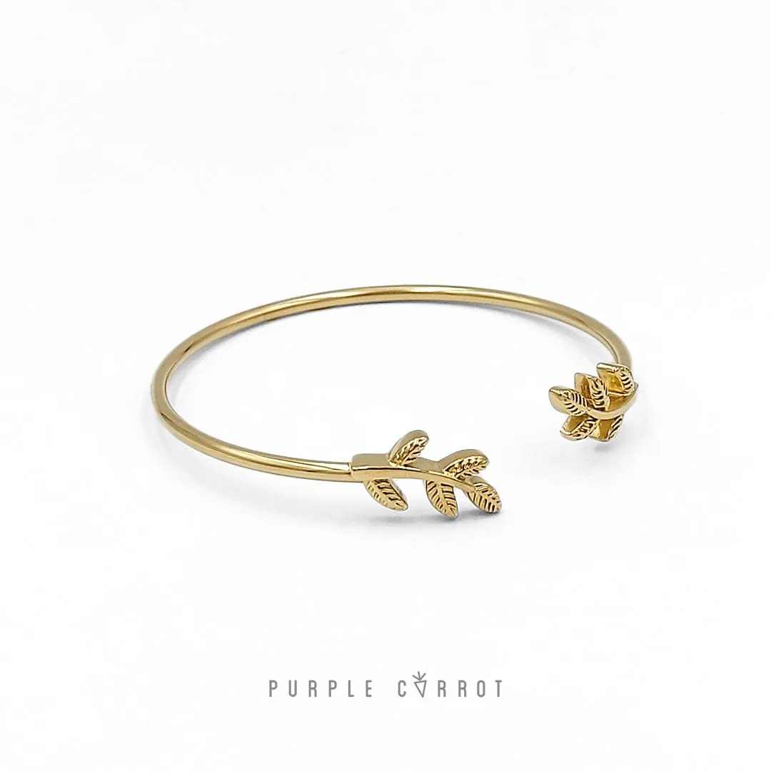 Leaf Cuff Bangle