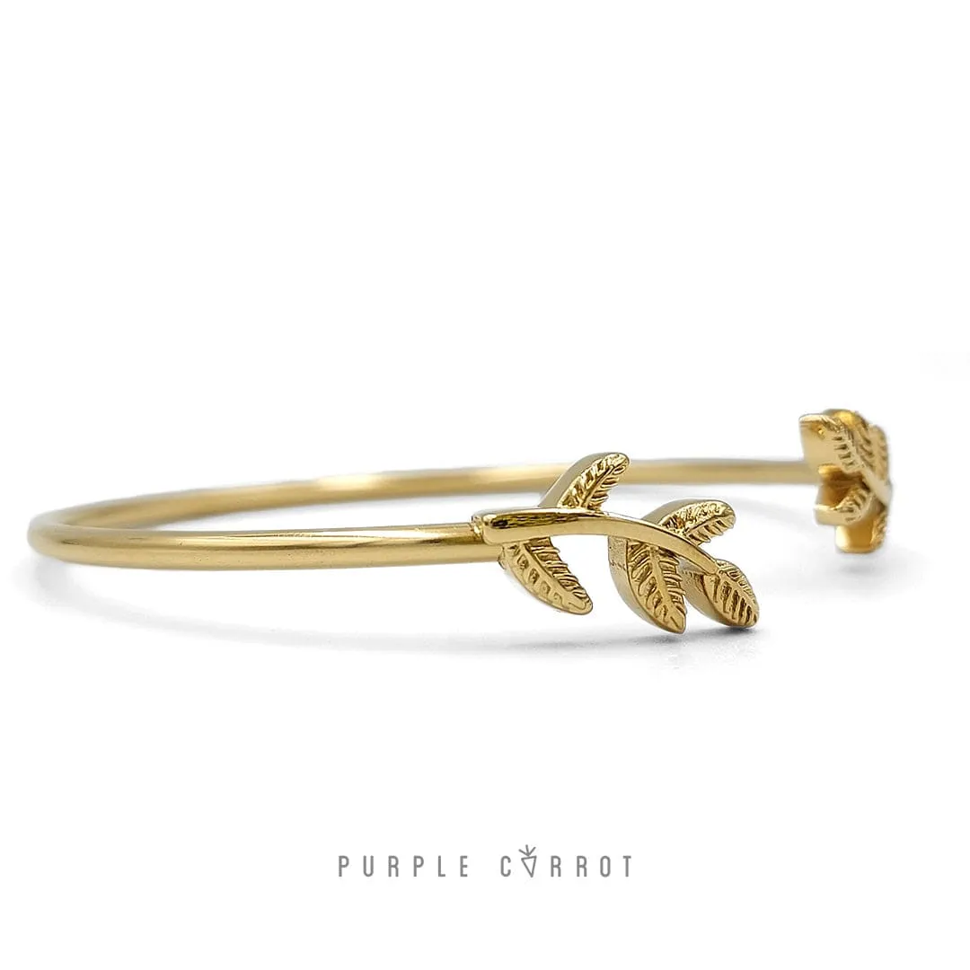 Leaf Cuff Bangle