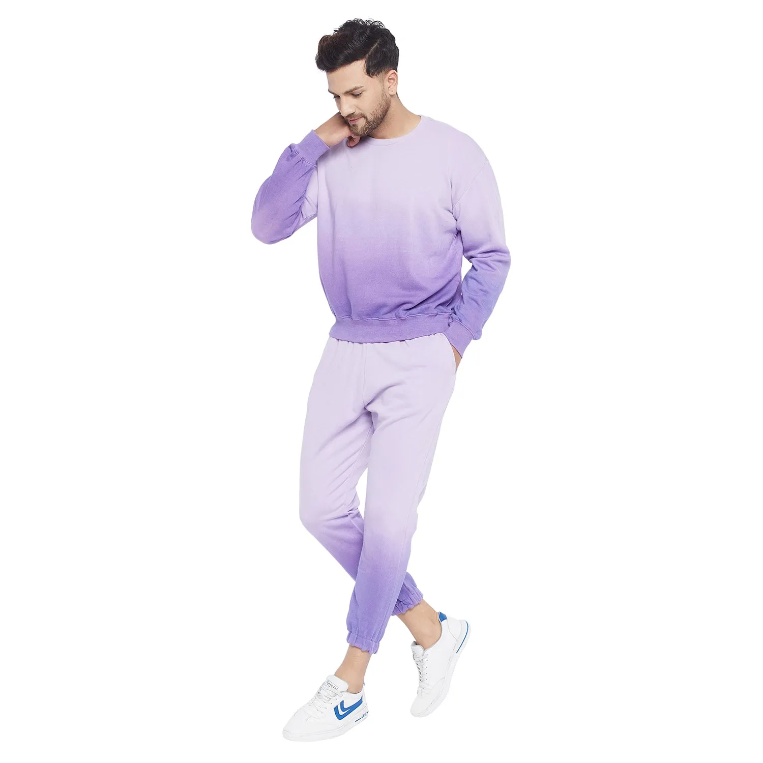 Lilac Haze Ombre Oversized Sweatshirt