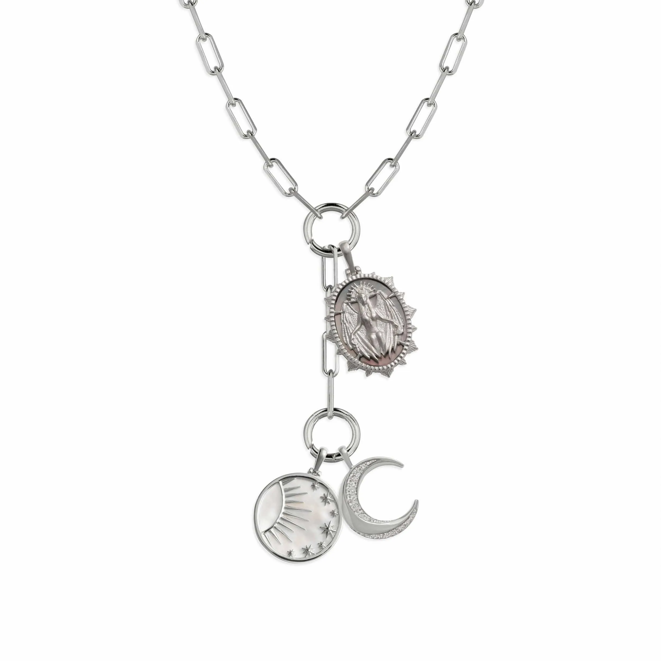 Lilith Moon Lariat Charm Necklace