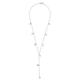 Lotus Bud Lariat - Silver