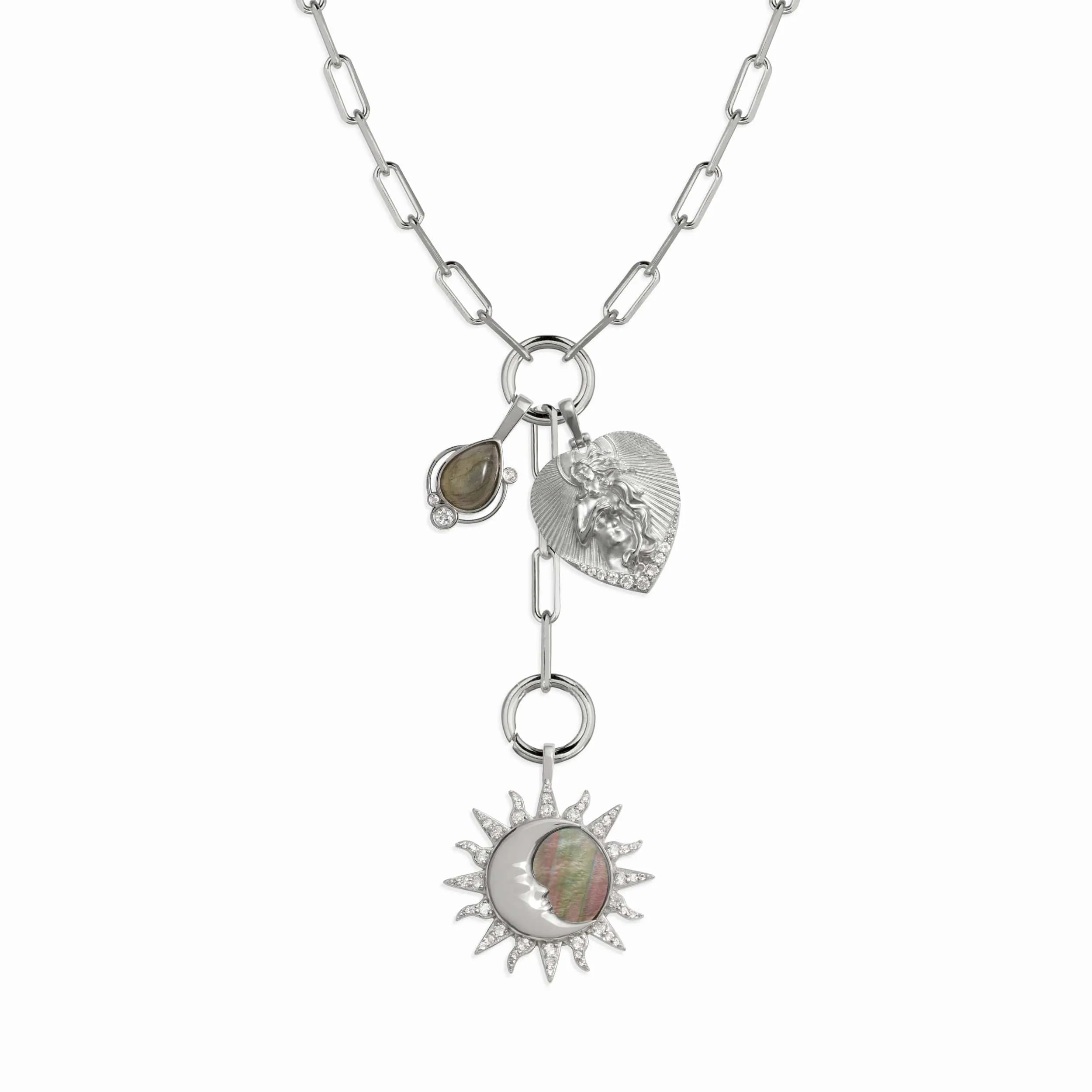 Love Goddess Lariat Charm Necklace