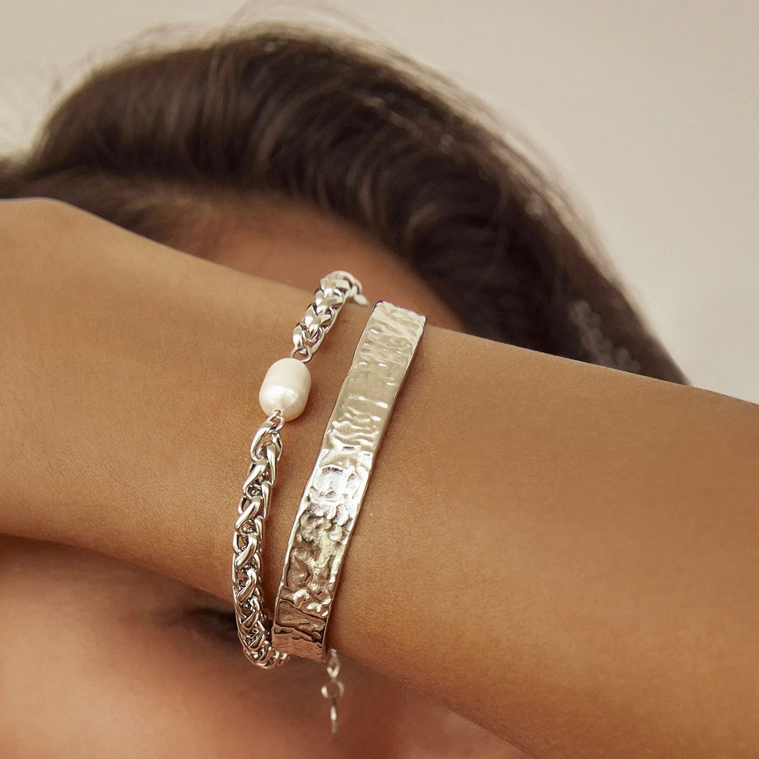 Mallory Bracelet Stack - Silver