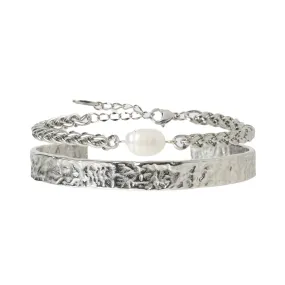 Mallory Bracelet Stack - Silver