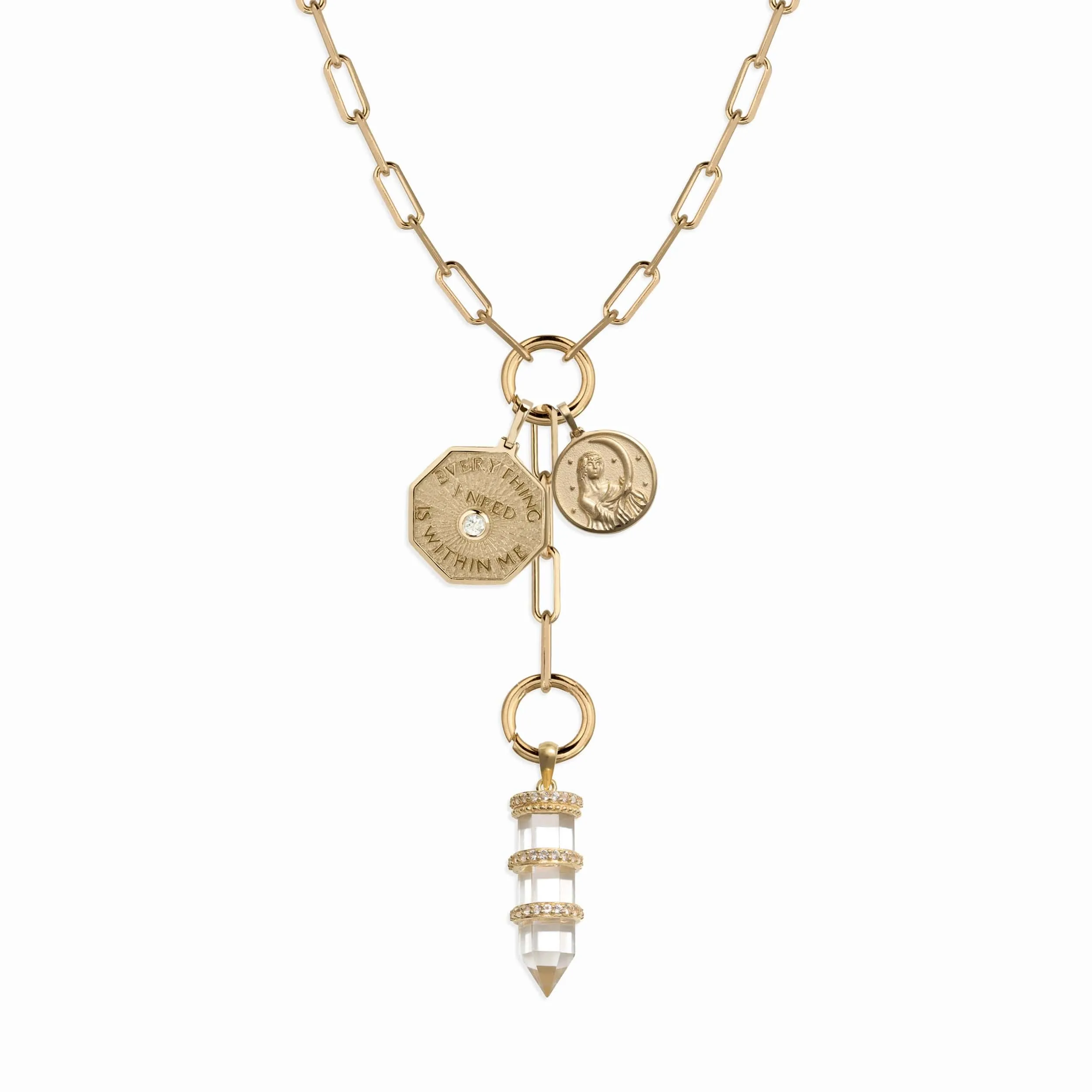 Manifestation Lariat Charm Necklace