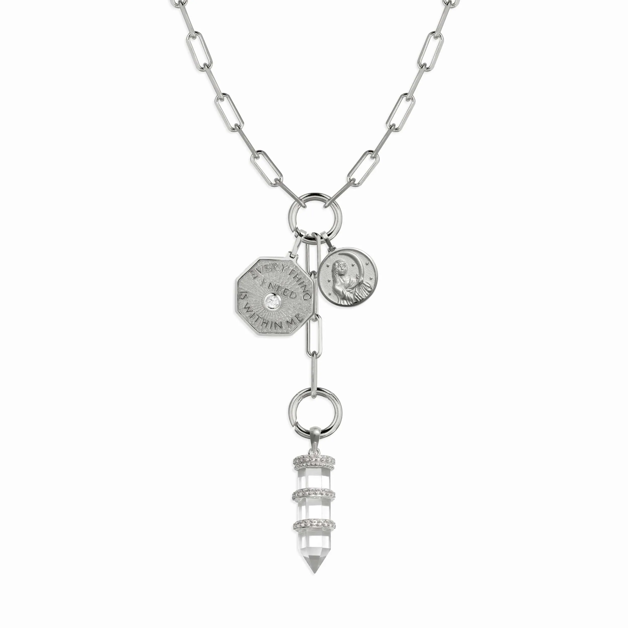 Manifestation Lariat Charm Necklace