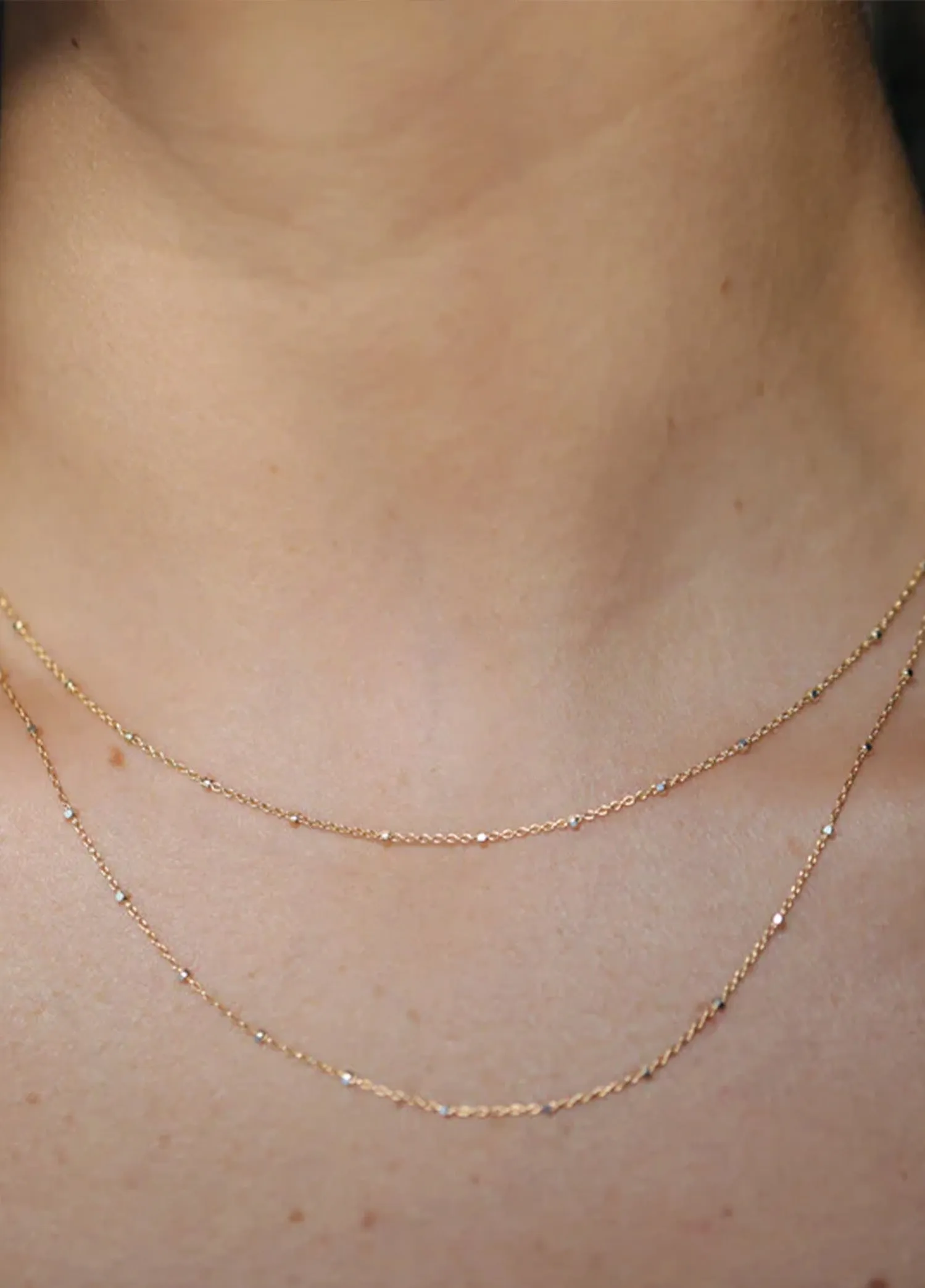 Mara Dot Chain Choker 14K Gold Filled