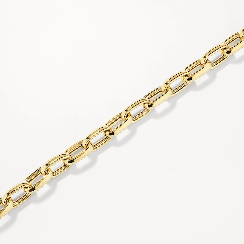 Maxi Paperclip Chain Bracelet in Gold