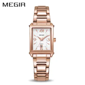 MEGIR Ladies Watches Rose Gold Luxury Women Bracelet Watch for Lovers Fashion Girl Quartz Wristwatch Clock Relogio Feminino 1079