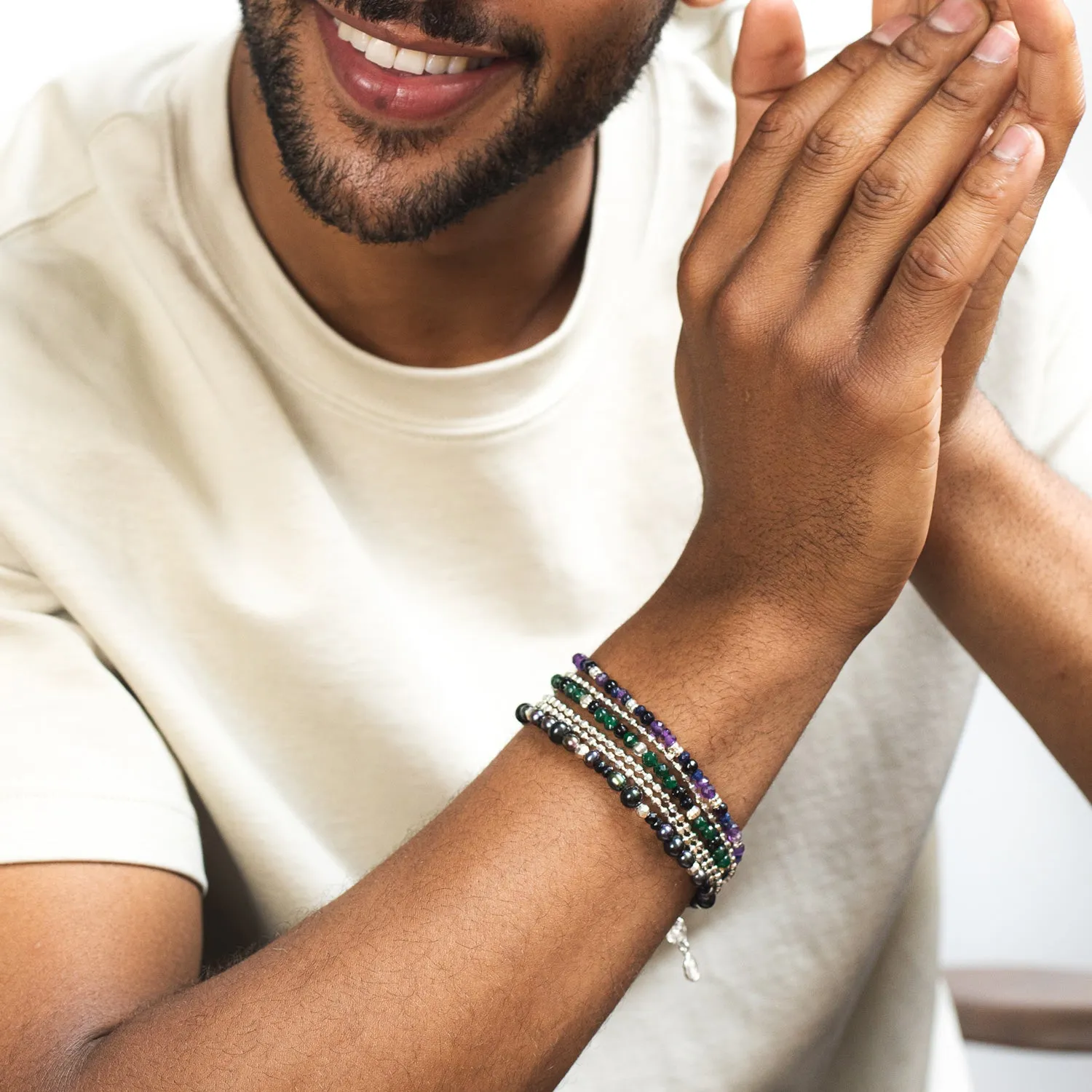 Men's Amethyst Orissa Bracelet