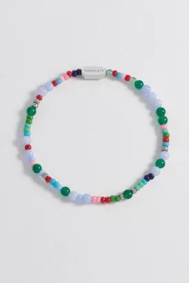 Mens Mixed Bead Stretch Bracelet