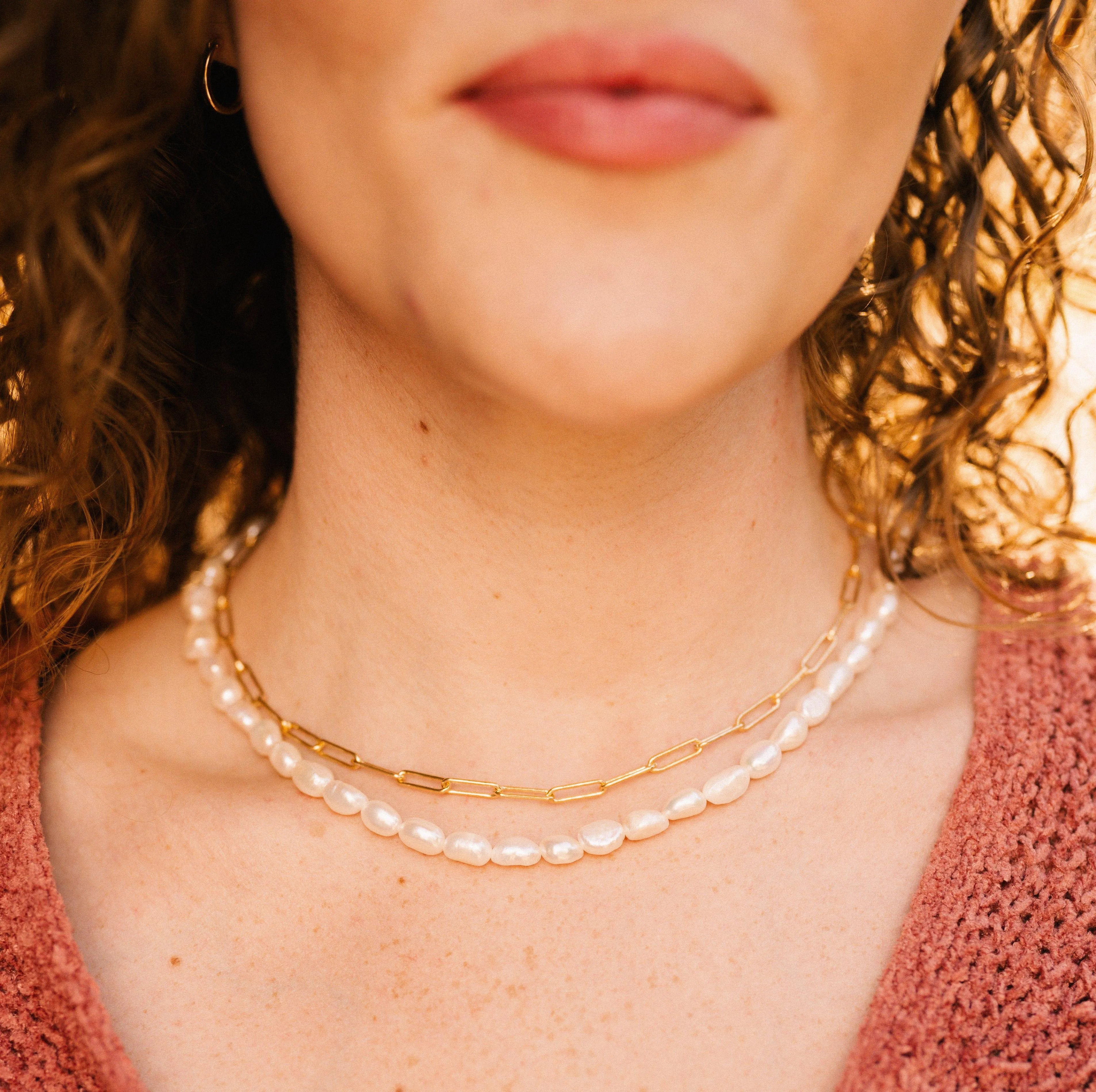 Misfit Pearl Necklace