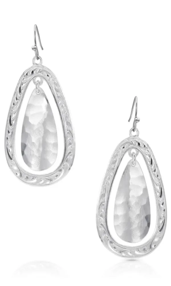 Montana Silversmith Cool Waters Rippled Teardrop Earrings - In Stock