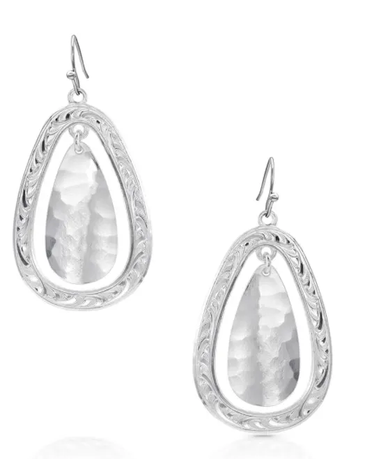 Montana Silversmith Cool Waters Rippled Teardrop Earrings - In Stock