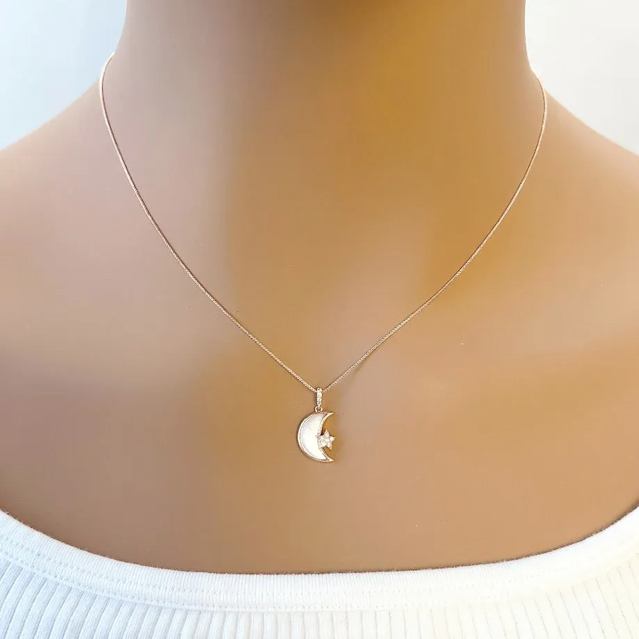 Moon & Star Necklace