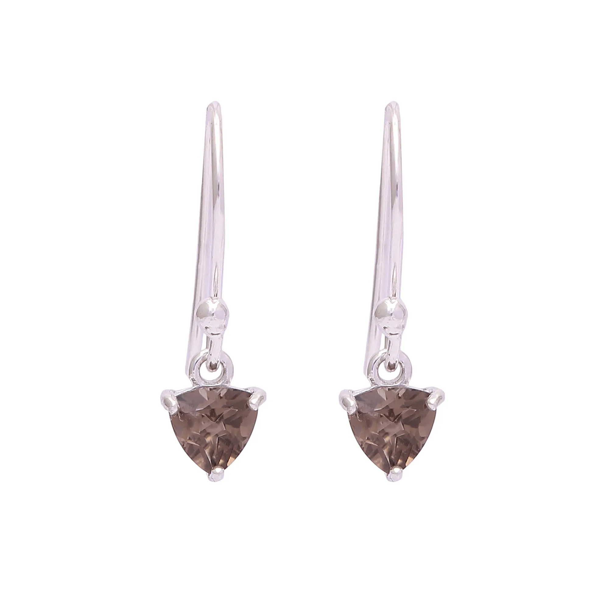 Naazuk earrings, smokey quartz - Wholesale