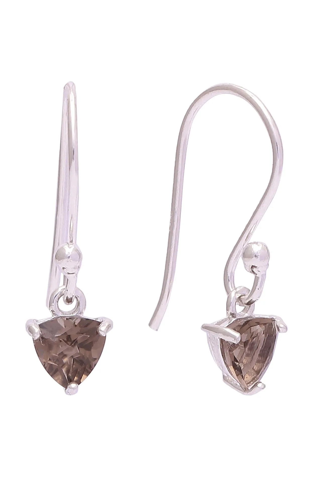 Naazuk earrings, smokey quartz - Wholesale