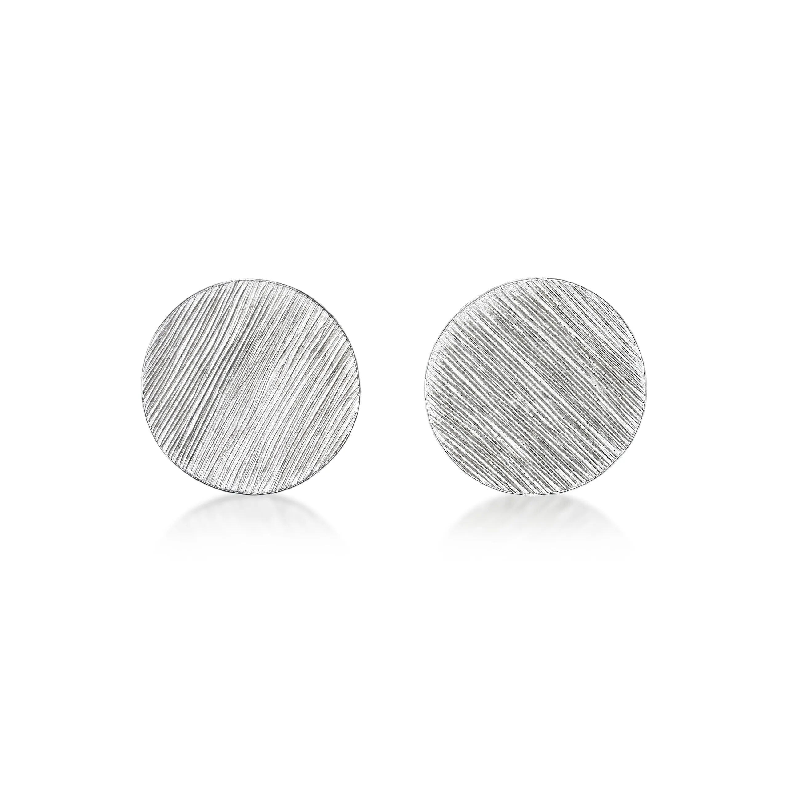 Natalie Wong- Circular Shapes Earrings with Hand Engraving