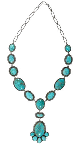 Number Eight Turquoise Lariat Necklace | Mary Ellen