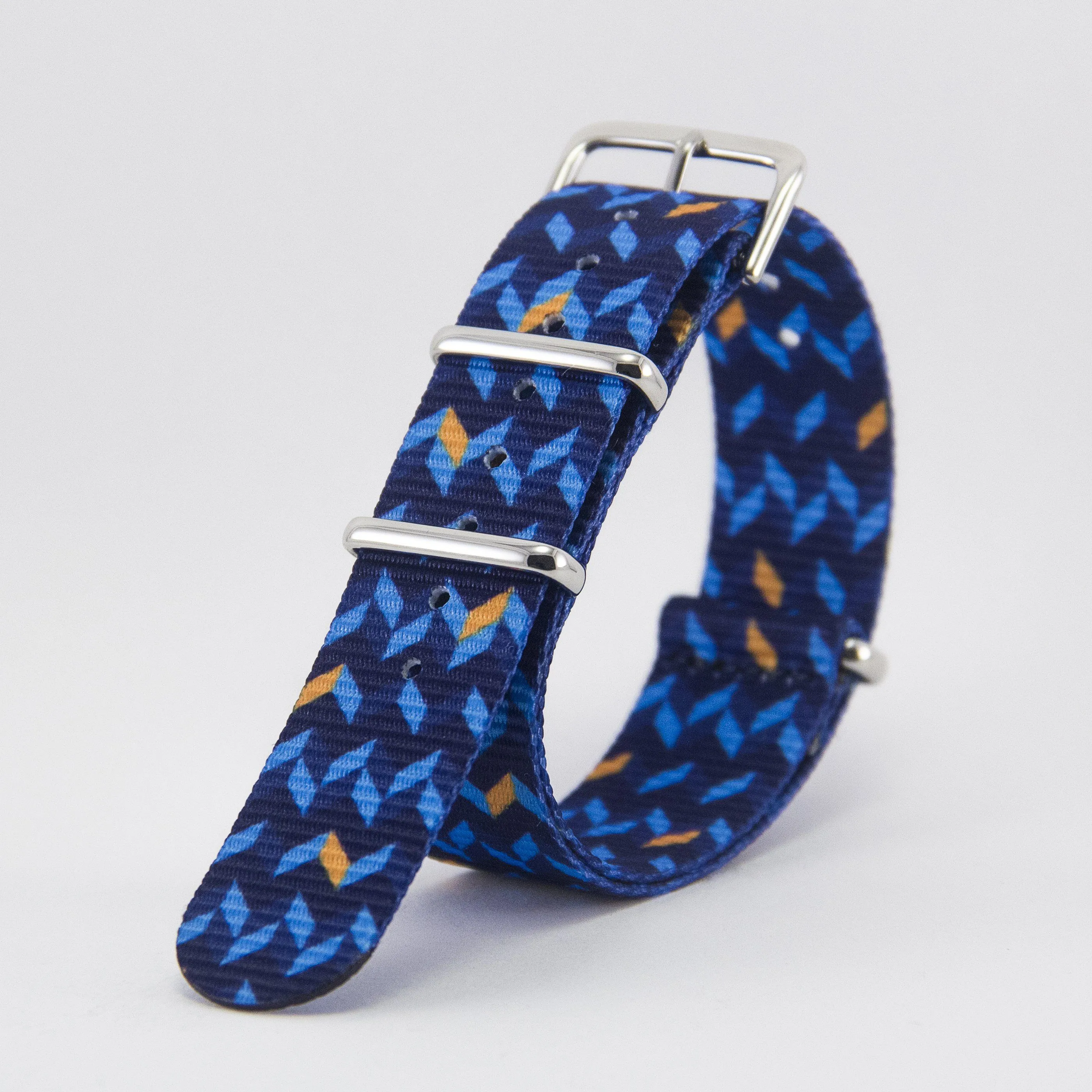 Ocean Chevron Graphic Watch Strap