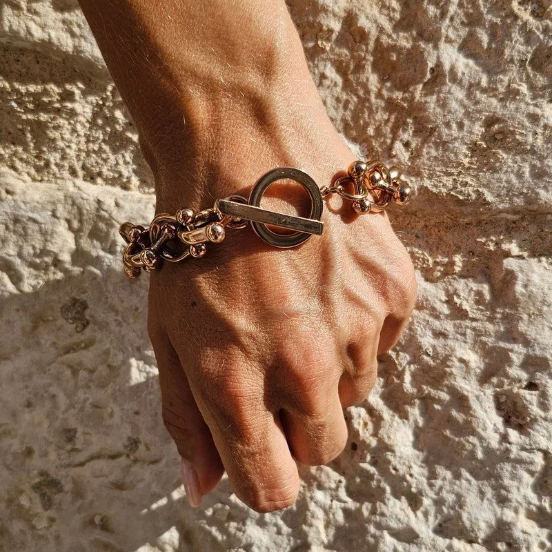 OCEAN ULTRA Signature Toggle Bracelet - Rose Gold