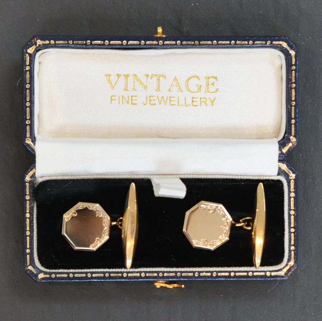 Octagonal Cufflinks