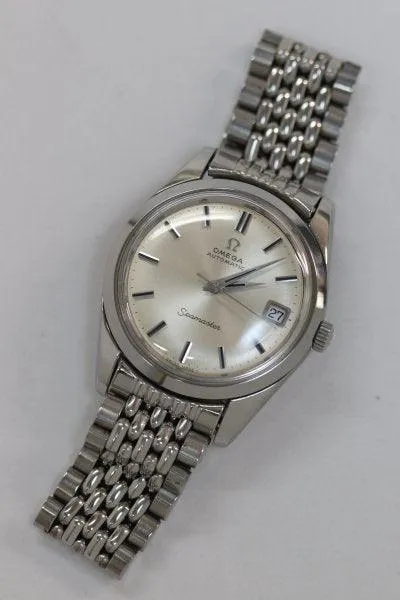 Omega Seamaster Antique Silver Genuine Rice Bracelet Dial Automatic Winding