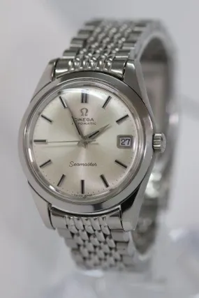 Omega Seamaster Antique Silver Genuine Rice Bracelet Dial Automatic Winding