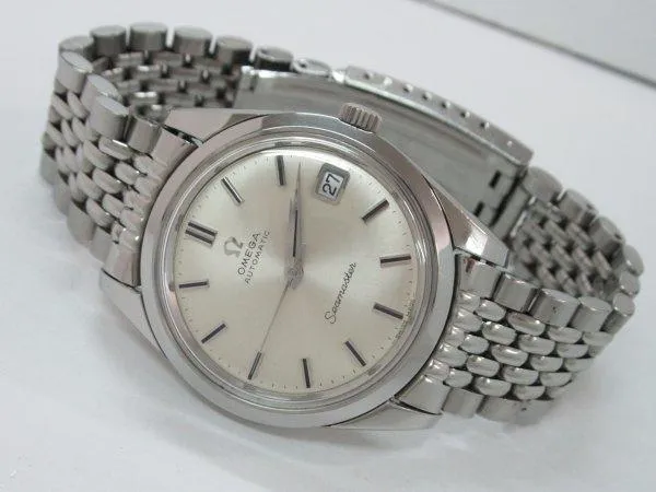 Omega Seamaster Antique Silver Genuine Rice Bracelet Dial Automatic Winding