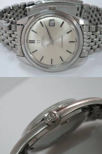 Omega Seamaster Antique Silver Genuine Rice Bracelet Dial Automatic Winding