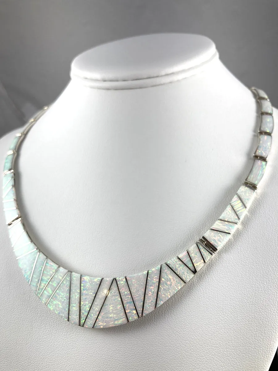 Opal & Sterling Silver Necklace