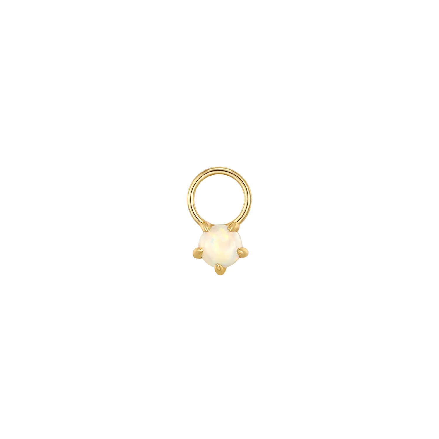 Opal Gold Earring Charm