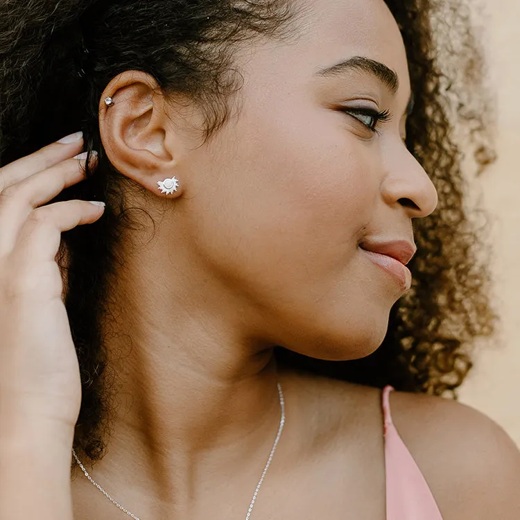 Opal Sunburst Earrings