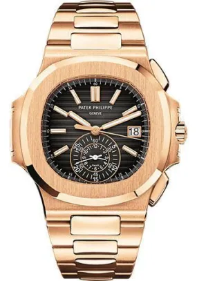 Patek Philippe 40.5mm Men Nautilus Watch Black Dial 5980/1R