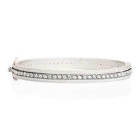 Pavé Row Hinge Bangle