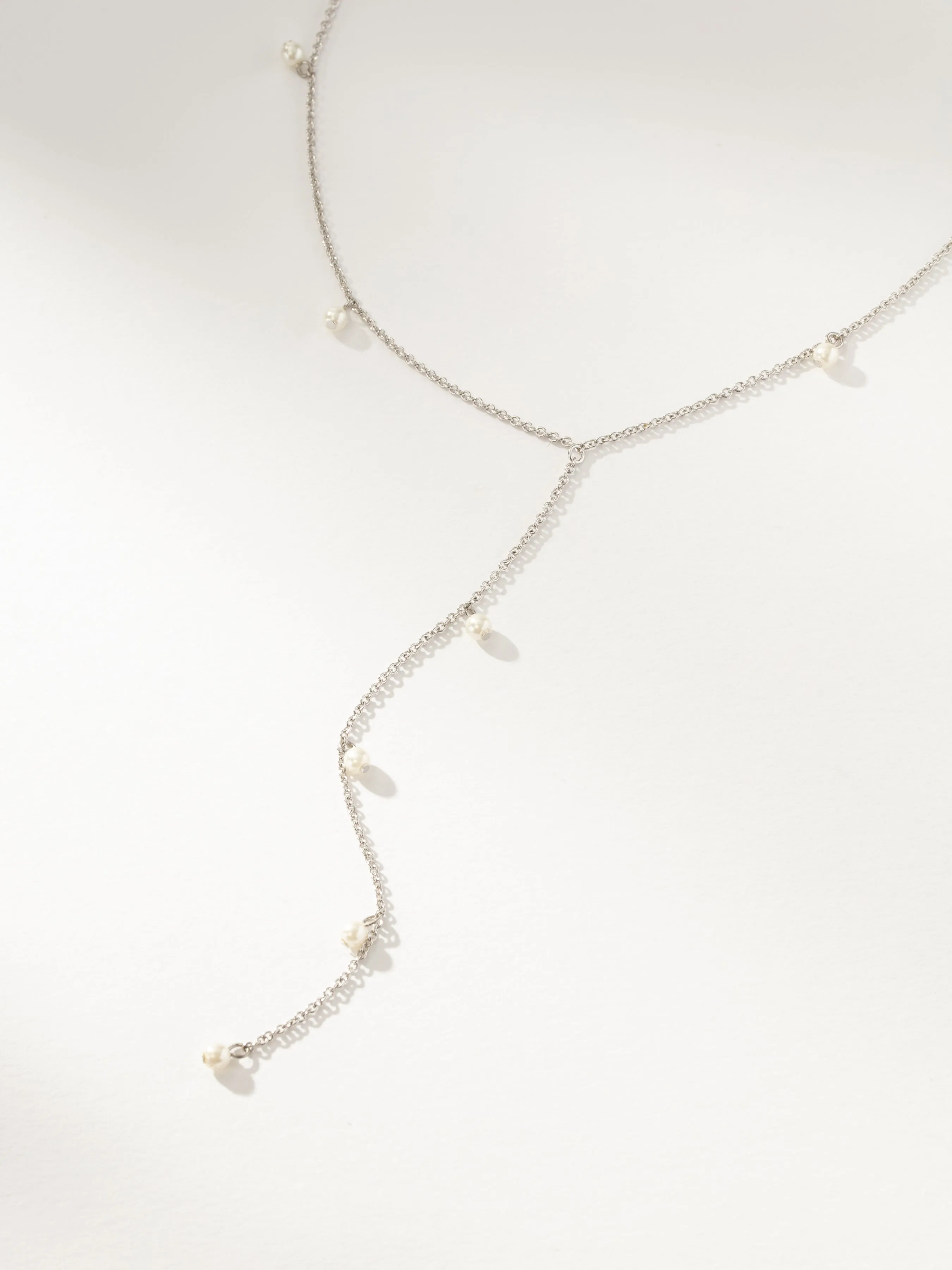 Pearl Lariat Necklace