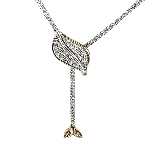 Pendant Necklace in 18k Gold with Diamonds