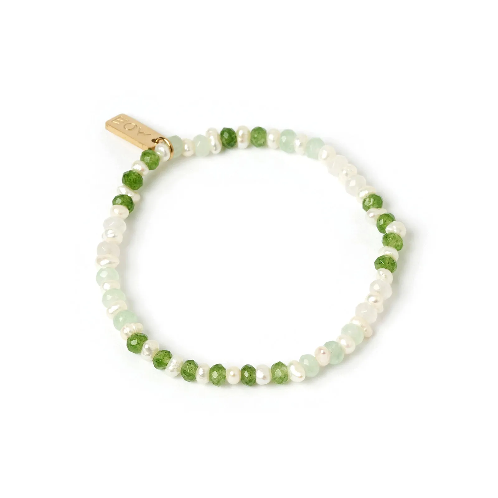 Petal Bracelet Stack - Moss