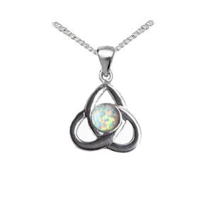 Pinfire OPAL Celtic Triangle Necklace