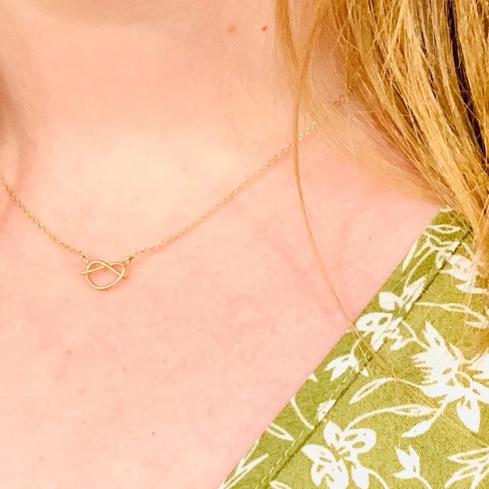 "Live every day like it is a Pretzel Day" Necklace