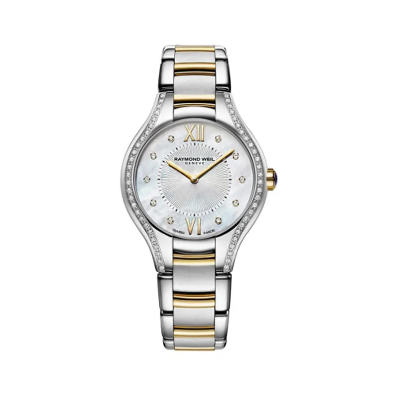 Raymond Weil Noemia Ladies Two-Tone MOP Diamond Watch 5127-SPS-00985