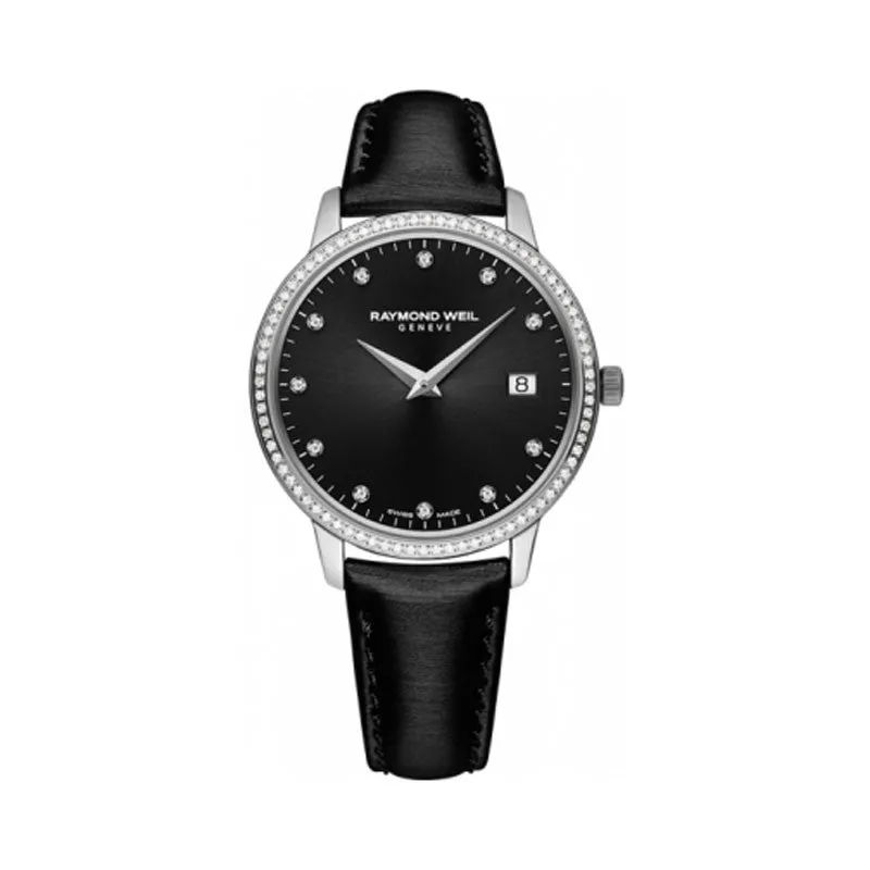 Raymond Weil Toccata Ladies Black Diamond Dial Watch 5388-SLS-20081