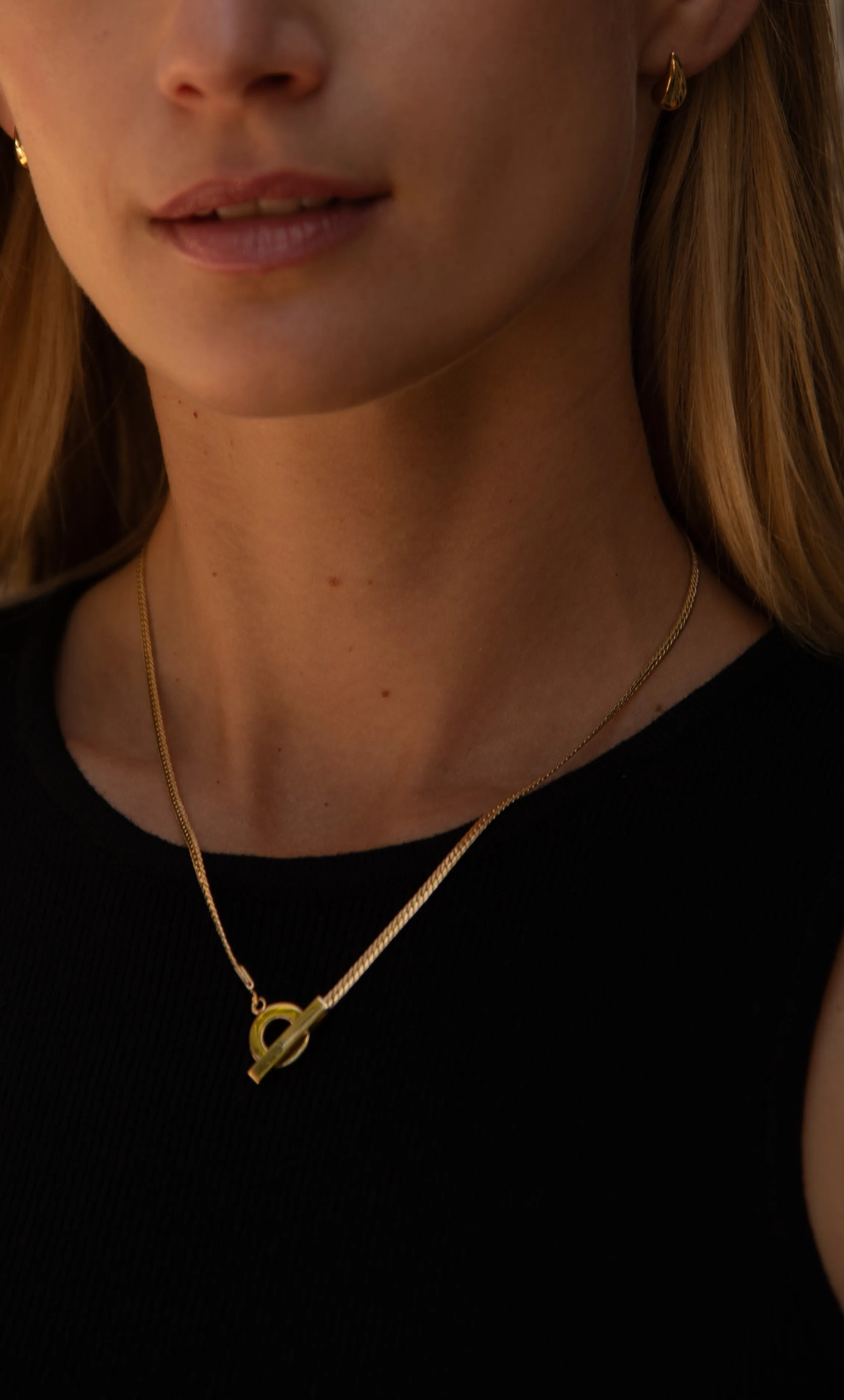 Safu Herringbone Lariat Necklace