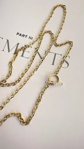 SALE| Gold Filled Chain with Toggle Closure