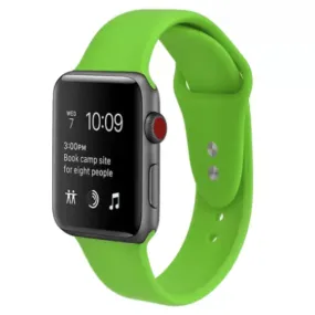 Silicone Sport Replacement Band for Apple Watch Green