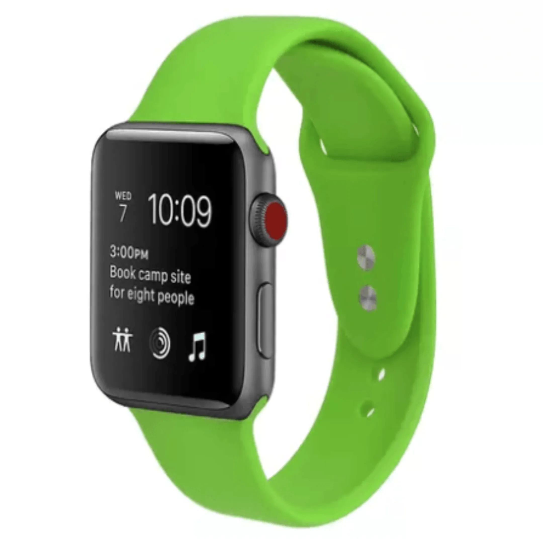 Silicone Sport Replacement Band for Apple Watch Green