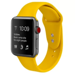 Silicone Sport Replacement Band for Apple Watch Yellow