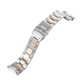 SKX/SRPD Watch Bracelet: Oyster Two-Tone Rose Gold Finish